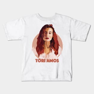 Tori Amos With Text Kids T-Shirt